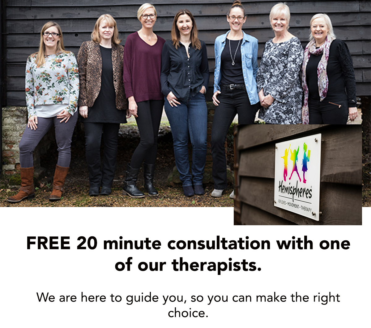 Free 20 Minute Consultation with one of our therapists